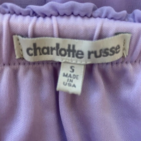 Charlotte Russe Small Strapless Maxi Dress Purple Sheer Party Dance… - Picture 5 of 7